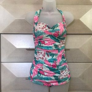 One-piece Retro Swimsuit Bettie Page